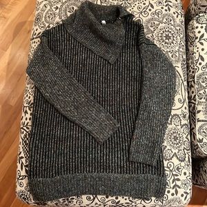 Leo & Nicole Tamra Cowl Neck Zipper Sweater - Women's Small